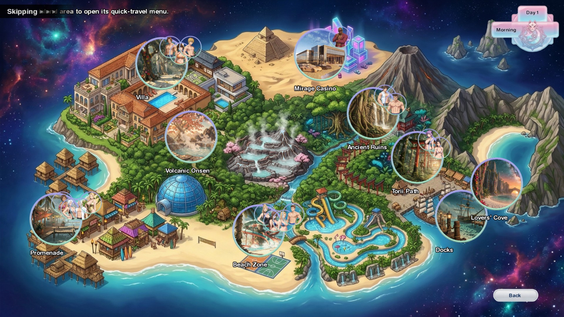 Paradise Map Layout